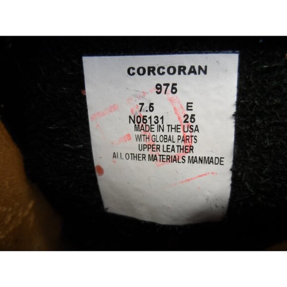 Corcoran Men's 10" Leather Jump Boots 975 *Made in USA* Black Size 7.5E - Picture 10 of 10